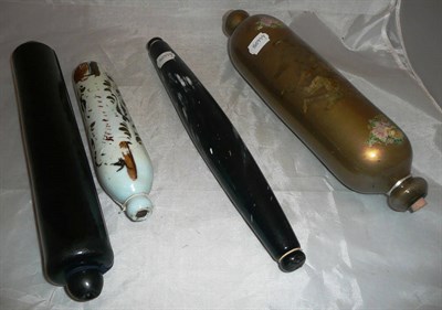 Lot 34 - Four various rolling pins