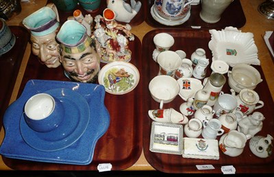 Lot 64 - A collection of assorted decorative ceramics including Goss and Moorcroft, etc