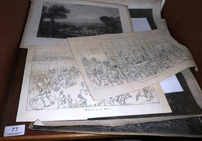 Lot 77 - Quantity of assorted unframed prints etc