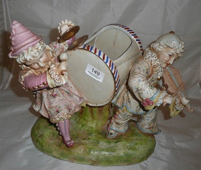 Lot 149 - A 19th century Continental bisque figure group