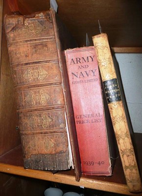 Lot 179 - Holy bible, Army and Navy catalogue 1939-40 and Jones Western Seats