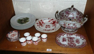 Lot 184 - Ironstone tureen with cover and other assorted ceramics