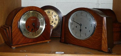 Lot 186 - Four striking mantel clocks