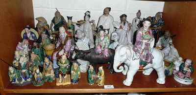 Lot 187 - A shelf of Chinese export figures