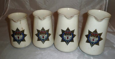 Lot 233 - Four Goss Victorian jubilee jugs