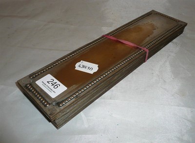 Lot 246 - Twelve door plates