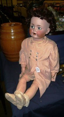 Lot 275 - JDK 257 large bisque socket head doll on a jointed composition body