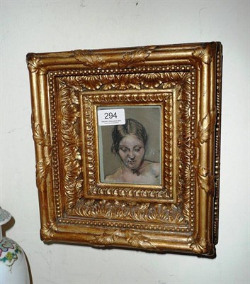 Lot 294 - A pastel study of a female in a 19th century Lawrence frame