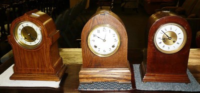 Lot 306 - Three striking mantel clocks