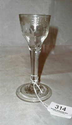 Lot 314 - An early 19th century wine glass