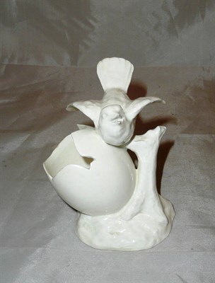 Lot 326 - Heubach figural bird posy vase