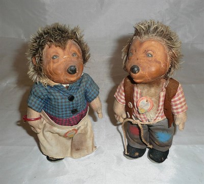 Lot 332 - Two Steiff soft toy hedgehogs