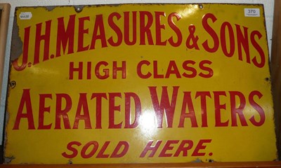 Lot 370 - A vintage enamel sign for J M Measures & Sons