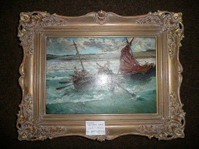 Lot 380 - Gilt framed oil on board attributed to Edward Matthew Hale