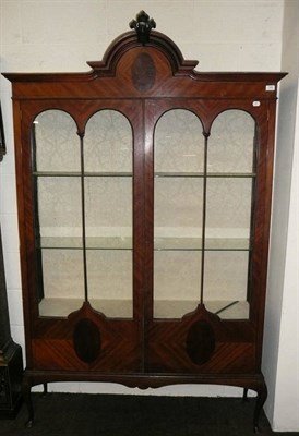 Lot 396 - Mahogany display cabinet