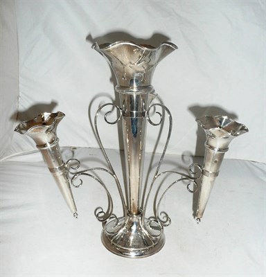 Lot 19 - A silver four branch epergne