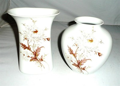 Lot 32 - Two Kaiser floral decorated vases