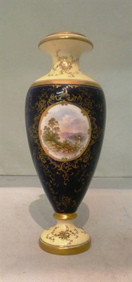 Lot 53 - A Coalport vase (a.f.)