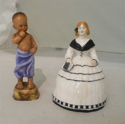 Lot 55 - Royal Worcester figure 'Burmah' 3068 and another (2)