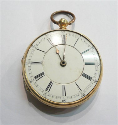 Lot 81 - An 18ct gold pocket watch