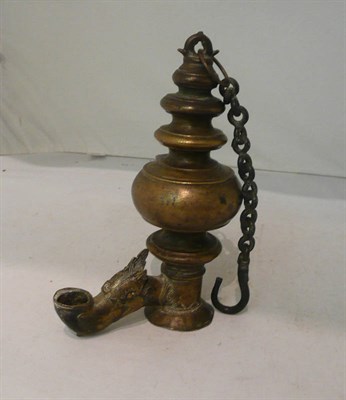 Lot 153 - A brass incense burner