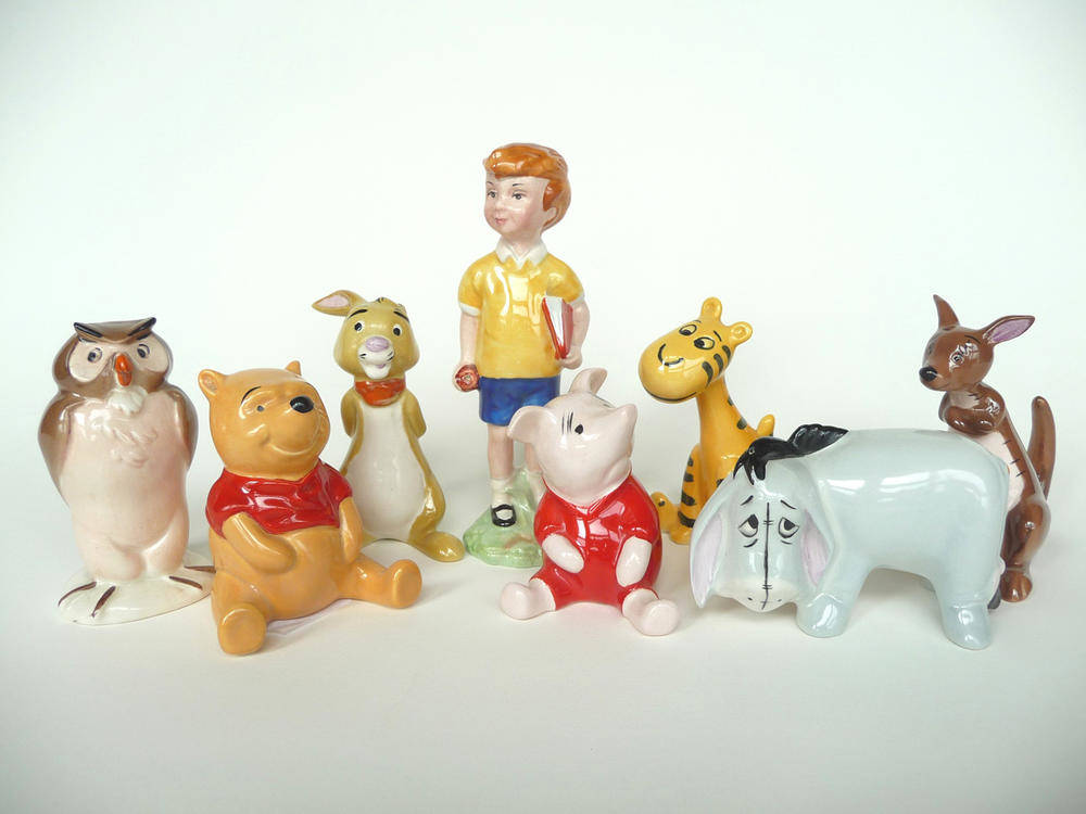 Lot 1056 - Eight Beswick 'winnie The Pooh' Figures