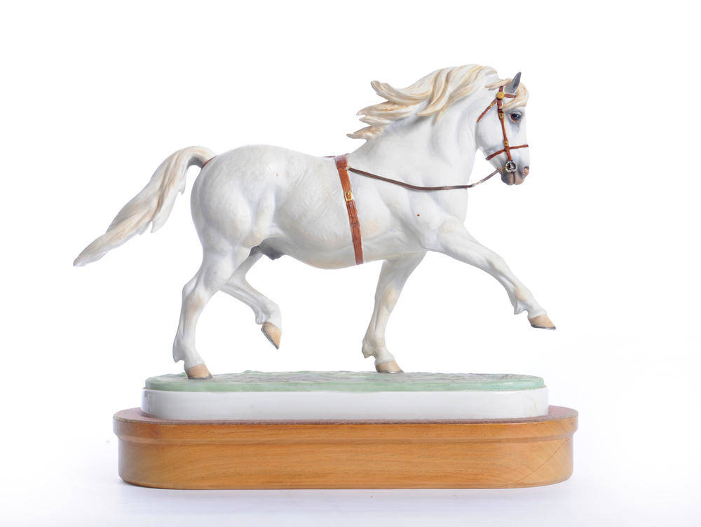 Lot 1104 - Worcester Welsh Mountain Pony 'Coed Coch Planed', model No. RW3802 by Doris Lindner, white...