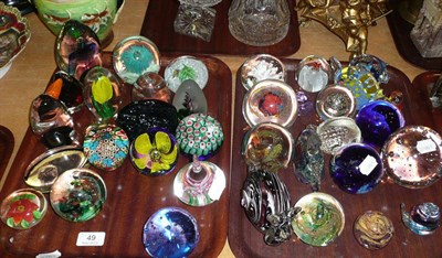 Lot 49 - Collection of thirty six paperweights
