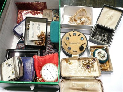 Lot 93 - Quantity of assorted jewellery in a shoe box