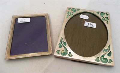 Lot 120 - Silver photograph frame and a pierced silver frame (2)