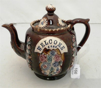Lot 166 - A Bargeware teapot