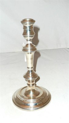 Lot 168 - Loaded silver candlestick