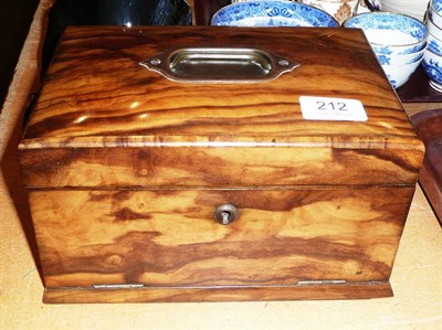 Lot 212 - An olive wood jewellery casket