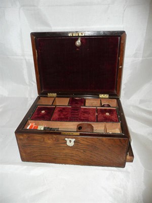 Lot 34 - 19th century sewing box