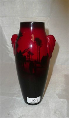 Lot 108 - A Royal Doulton flambe vase (a.f.)