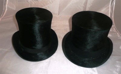 Lot 157 - Two silk top hats