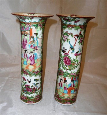 Lot 186 - Pair of Cantonese vases