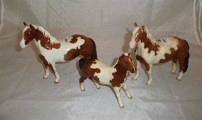 Lot 190 - Two Skewbald Beswick ponies and another