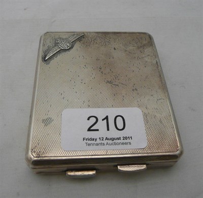 Lot 210 - Silver 'RAF' compact