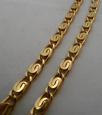 Lot 228 - A necklace stamped '18k'