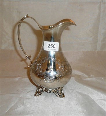 Lot 250 - Silver baluster jug