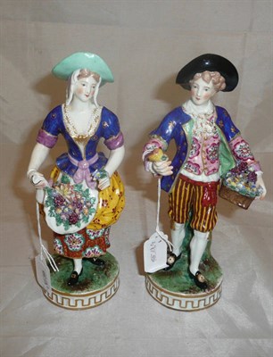 Lot 256 - Pair of late 19th century Samson figures (restored)