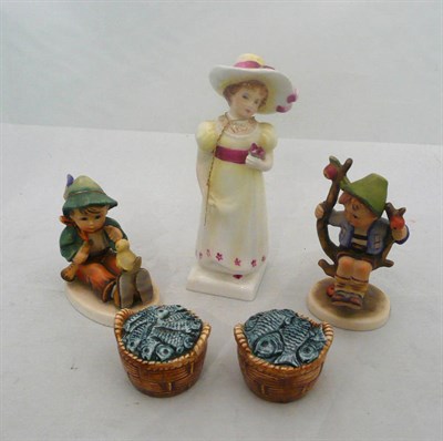 Lot 261 - Royal Doulton Lori and four Hummell pieces