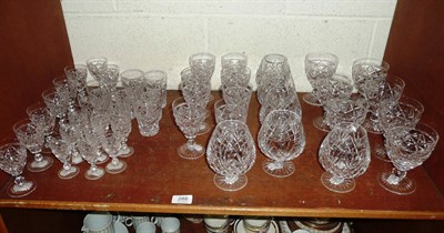 Lot 288 - A Stuart Crystal set of glasses, comprising: eight liqueur glasses, eight sherry glasses, eight...