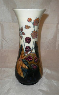 Lot 307 - William John Moorcroft 'Brambles' vase and box