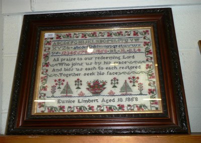 Lot 369 - Framed dated sampler