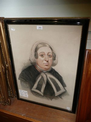 Lot 384 - Pair of 19th century pastel portraits