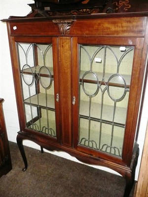 Lot 403 - Inlaid display cabinet (a.f.)