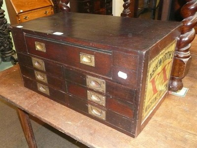 Lot 414 - A cotton reel chest (Ashworths XX machine cotton)