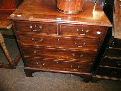 Lot 442 - Mahogany cross banded four height chest